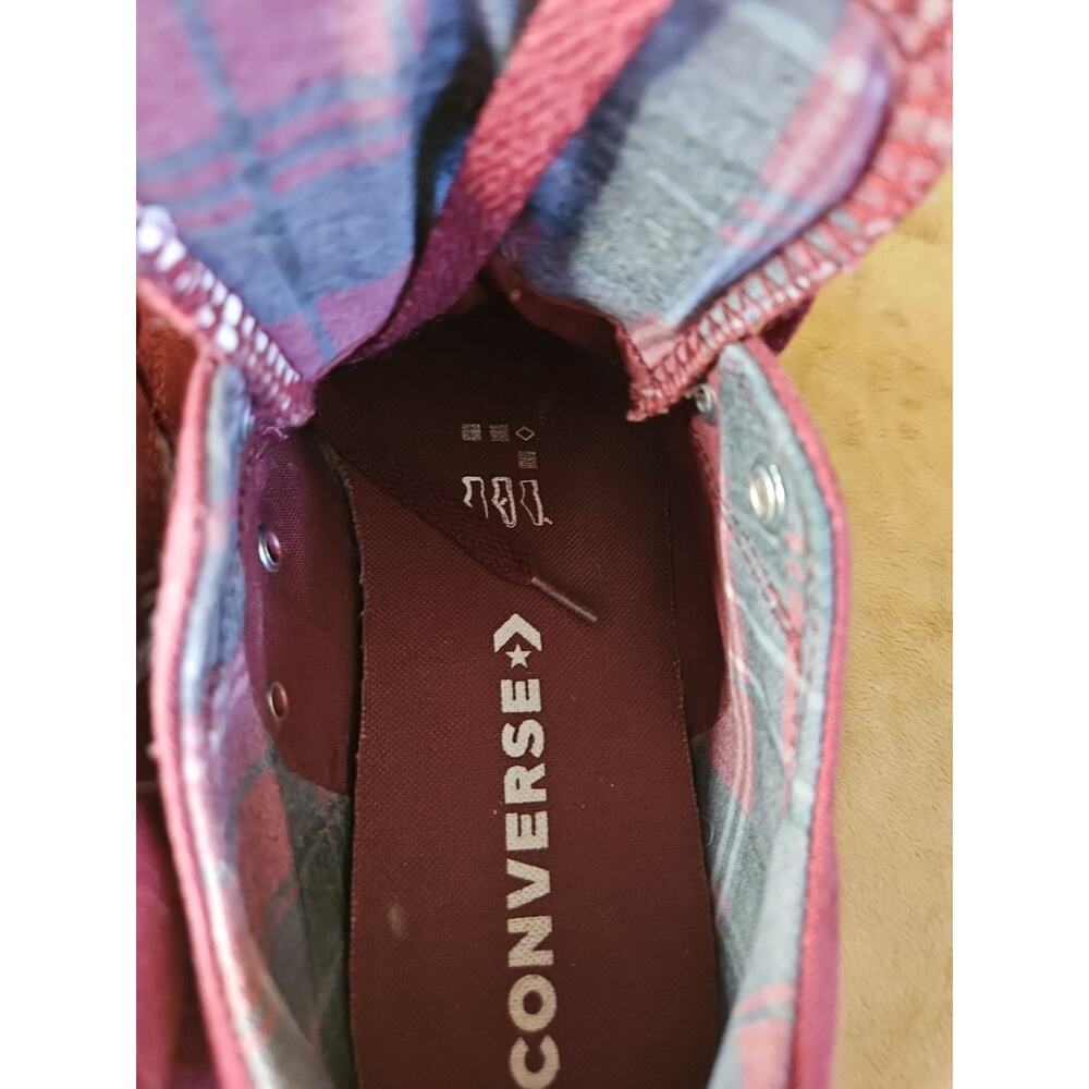 Converse Burgundy and White Sneakers - Picture 13 of 16